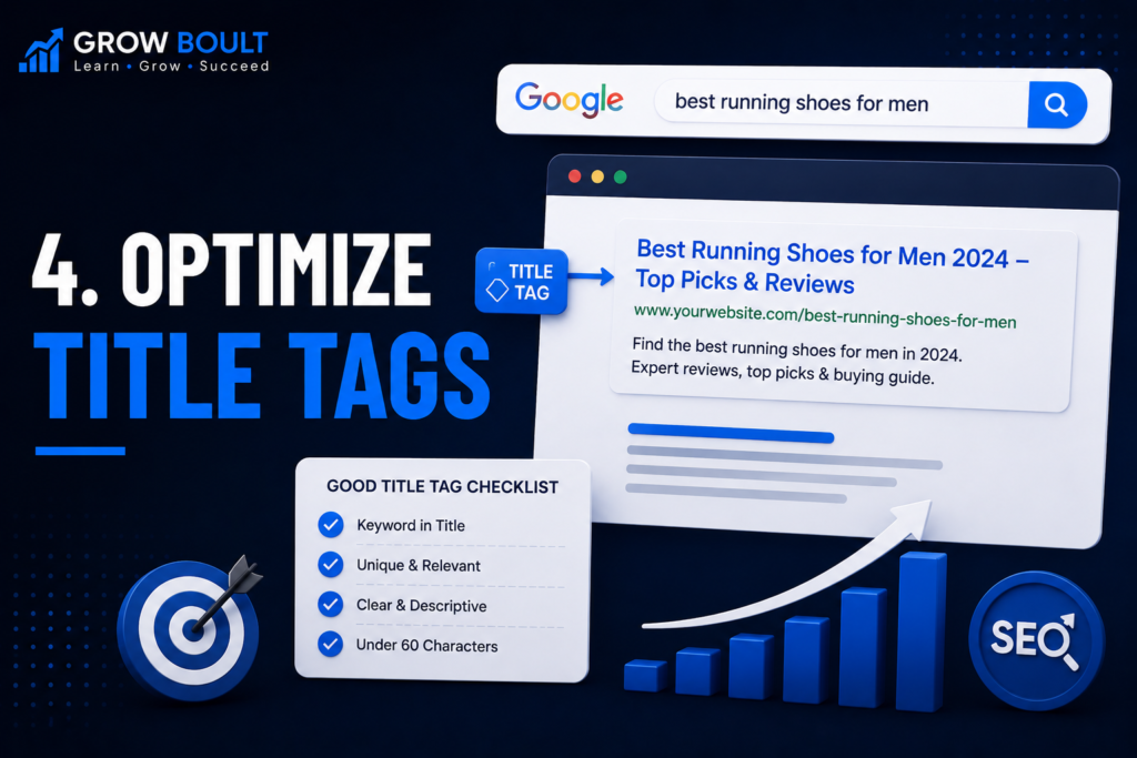 SEO title tags optimize
