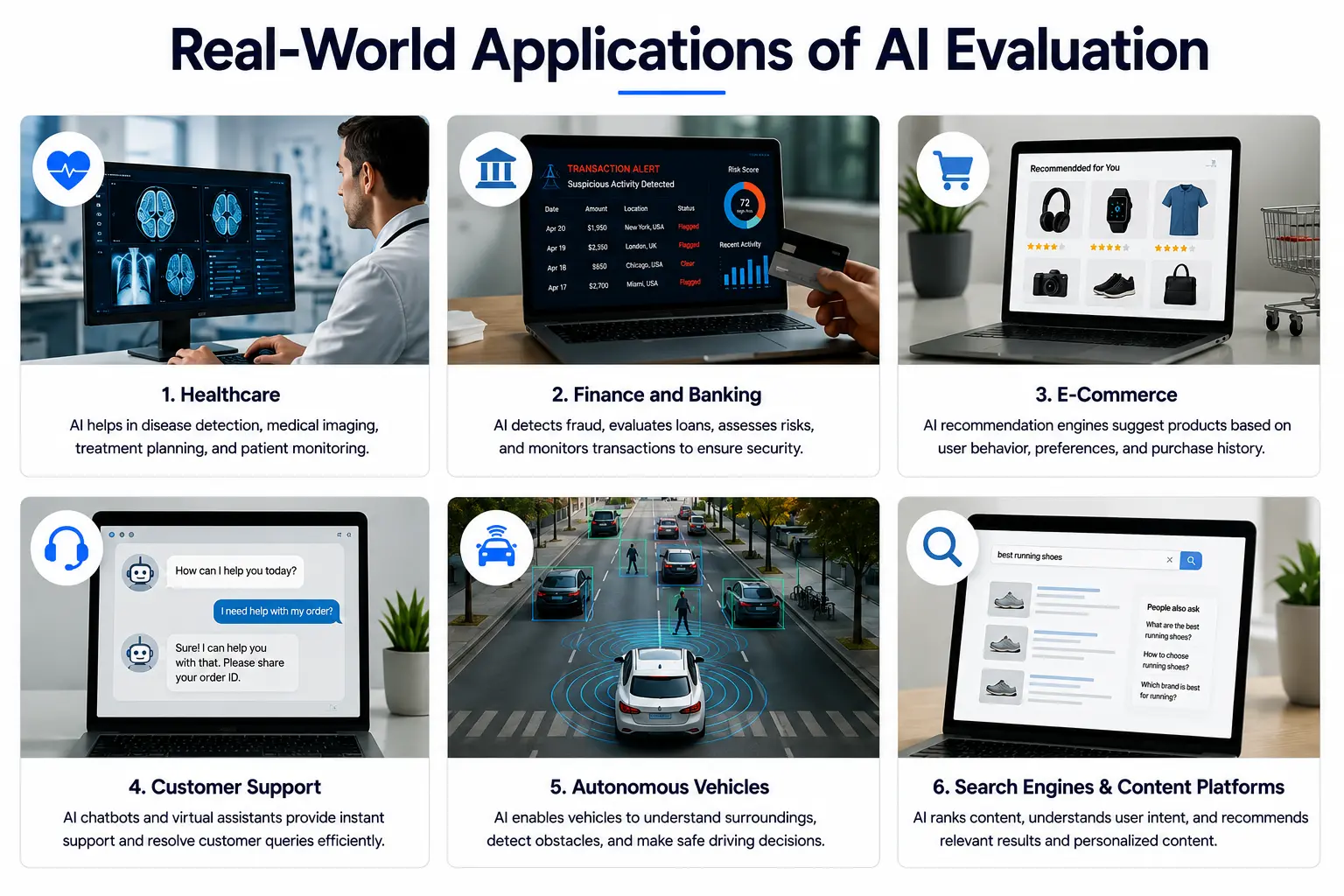 Real World Applications of AI Evaluation